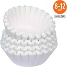  coffee Filters 8-12 Cup  200 Count  Basket Coffee Filter  Paper Filters White  