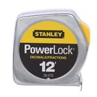 12 Ft  Powerlock Tape Measure W  Decimal Scale   Stanley X Engineer s Case Die