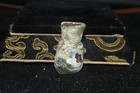 Extremely Rare Ancient Roman Glass Bottle Container With Rainbow Patina