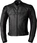 Rst S1 Motorcycle Sports Ce Leather Jacket trousers 2pc Black black