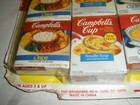 1991 Playtime 6 Campbells Play Food Soup Boxes Rare Vintage Torn Card 