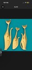 Sexton Cat Wall Sculptures Set Of 3 Metal Decorative Sculptures
