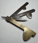 Antique Original Civil War Era Brass Doctors Medical Fleam Blood Letting Bleeder