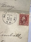 1916 Free Baptist Church Membership Certificate Nh Letter Cover 2   Washington
