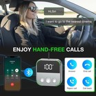 Wireless Aux Adapter For Car  Wireless 5 3 Audio Receiver With Led Screen  23   