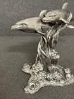 Michael A  Ricker Pewter Figurine Dolphin   Coral Reef  49  Signed