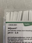  100 pk  Supelco Mquant Colorimetric Ph 0-2 5 Indicator Strips 1095400001