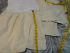 Vtg Cream Dust Ruffled Bed Skirt - King Size - 15  Drop