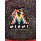 Franklin Sports Mlb Miami Marlins Black Wristband 2 5   x3    - Flawless Logo