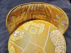 Vintage Children s Baby Booster Seat Chair Yellow Vinyl 60s 70s