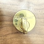 Antique 1950s Round Solid Brass Door Knob Rare 50 Art Deco Vintage Rare