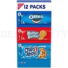 Nabisco Cookie Variety Pack Oreo Nutter Butter Chips Ahoy 12 Packs Each Lot Of 6