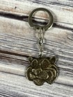 Vintage 60s Esso Exxon Tiger Head Keychain Key Ring