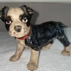 Aq Hubley Boston Bull Puppy Bookend Left Facing Cast Iron-original-rare 4 5   x6   
