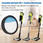 18v One   Washable Filter For Ryobi Cordless Stick Vacuum Pcl720  3 Pack