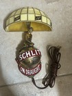 Schlitz On Draught Lady On Globe Beer Sign Works