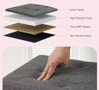 30 43  Folding Storage Ottoman Bench Heavy Duty Padded Seat Multi Size - Color