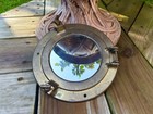 Vintage Brass Ship 8  Marine Nautical Ship Porthole W Mirror Latches