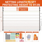 Electric Poultry Netting Fence   59 1 In X 65 6 Ft For Chicken Goats Ranch