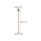 200 Pcs Gold Plated Ball Head Pins 40mm Wire Head Pins Brass 24 Gauge