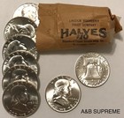  1  Franklin Half Dollar From Obw Roll Estate Hoard Choice-gem Bu Unc 90  Silver