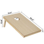 Cornhole Game Set 3x2ft Classic Size Wood Cornhole Boards 8 Bean Bags W  Case