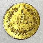 Genuine 1881 California Gold Half  1 Bg-1069 Unc  Details Best Price Ebay  Chrc