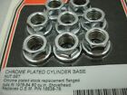 Nut Washer Spacer Set Cylinder Base Stud Harley Shovelhead 74  80  Chrome Usa