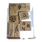 Large Lot Of Stampin Up Wooden Block Rubber Stamp Kits