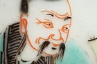 B0102  Chinese Famille Verte Porcelain Dish With Scholar   Attendant
