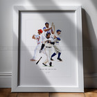 700 Home Run Club Bonds Aaron Ruth Pujols Baseball 8x10 Print Poster Illustrated