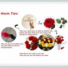 12pcs Artificial Silk Flowers Realistic Roses Bouquet Long Stem For Home Wedding
