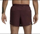 Sz L Nike 2-in-1 Lined Running 5  Shorts Burgandy Men Fn2992-652 Dri-fit Stride