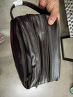 Kenneth Cole Reaction Black Leather Travel Bag toiletries Shaving Kit