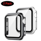 2 Pack Apple Watch Series 6 5 4 se 3 2 Screen Protector Case 44 40 42 38mm Cover