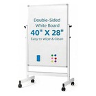 40   28  48   36  Mobile Dry Erase Board Magnetic Whiteboard W  Standdouble Sided