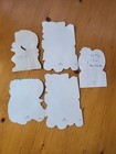Vintage 1950 s Hallmark Christmas Easter Card Lot Of 5 Flocked Lamb Duck