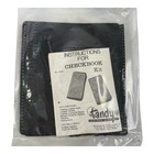 Vintage Tandy Leather Company Black Leather Checkbook Kit New Sealed