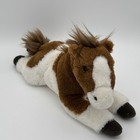 2020 Fao Schwarz Pinto Horse   Paint Pony Lying Plush Stuffed Animal  14  