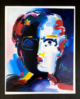 Peter Max   Beautiful   Pop Art  Signed Vintage Print    New White Frame