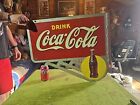 Awesome Double Sided Coca Cola Flange Sign Dated May 1946