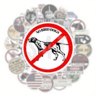 No Bird Dogs Waterproof Vinyl Hard Hat Sticker For Construction Workers Power   