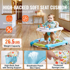 4-in-1 Baby Walker  Adjustable Height  Foldable Activity Center  Rocker  Bouncer