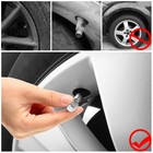20 Pcs Silver Aluminum Tire Valve Caps Hexagon Stem Covers