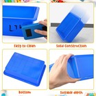 Hoteam 18 Pcs Flat Storage Organizer Bins Letter Size Paper Tray Classroom St   