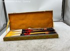 Chinese Calligraphy Painting Water Ink Brushes In Box Huzhou Set Of 3