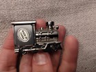 Collectible Miniature Clock Locomotive Engine Train Railroad  Chrome