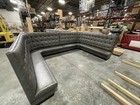 Commercial Restaurant Booth Furniture -wall Bench In Button Tufted