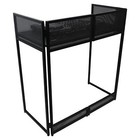 Prox Xf-vista Bl Black Portable Dj Booth Facade Table Station W Scrim   Bag