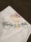 Rare Find  5 Vintage Hand-embroidered  just Desserts  Flour Sack Tea Towels 